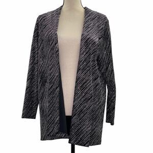 NOTATIONS Embellished Cardigan Sweater M